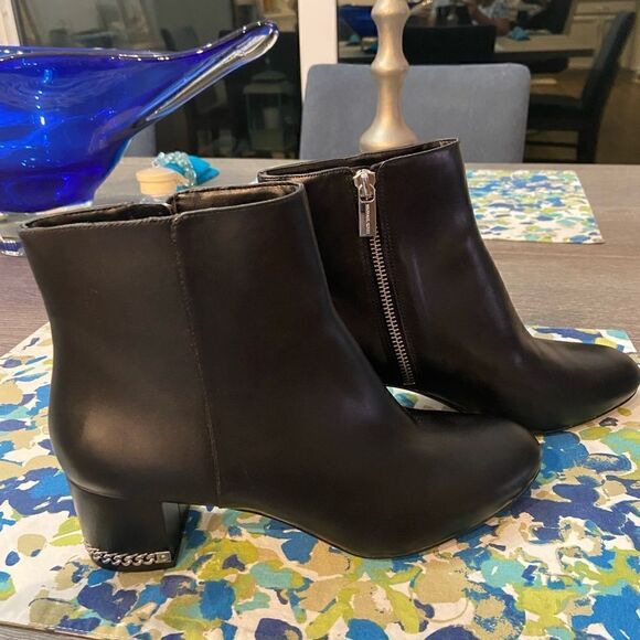 New Michael Kors black leather boots size 7.5 - Picture 4 of 9